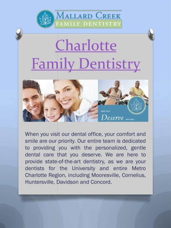 Charlotte Cosmetic Dentist