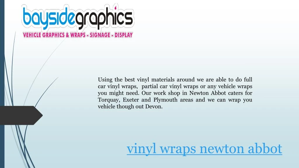 vinyl wraps newton abbot
