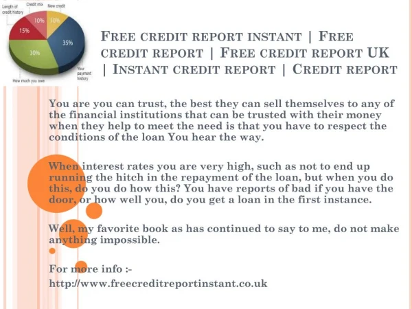 Credit report | http://www.freecreditreportinstant.co.uk |UK