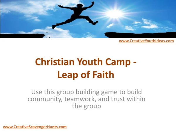 Christian Youth Camp - Leap of Faith