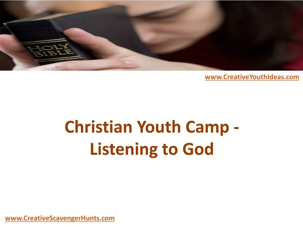 christian youth camp listening to god