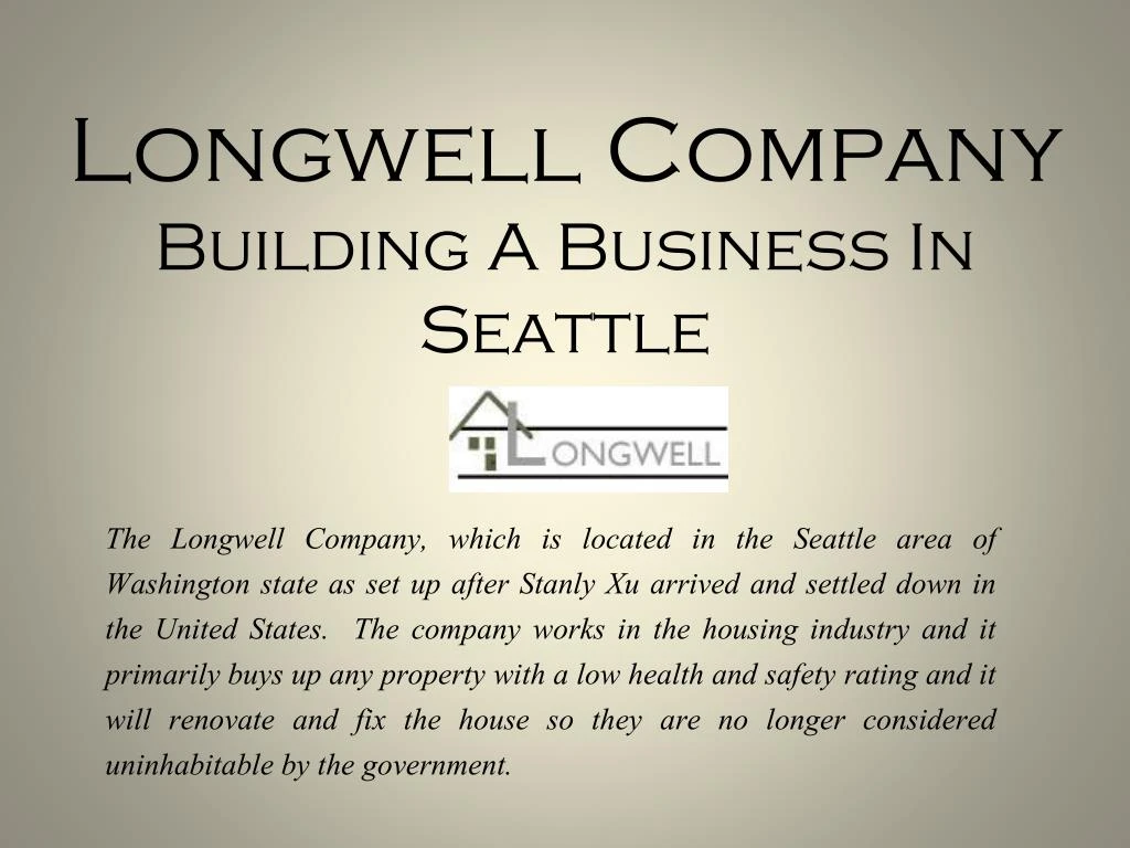 longwell company building a business in seattle