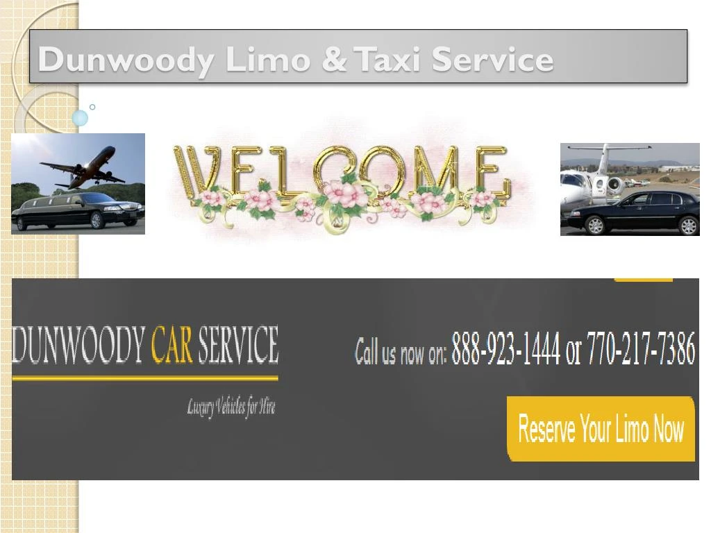 dunwoody limo taxi service