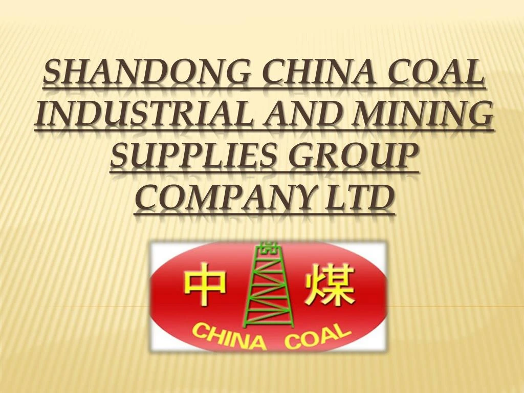 shandong china coal industrial and mining supplies group company ltd