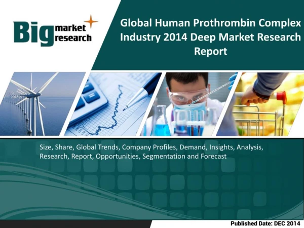 Global Human Prothrombin Complex Industry 2014 Deep Market Research Report