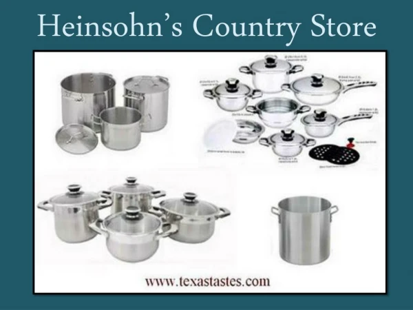 High quality cookware available at Texastastes.com