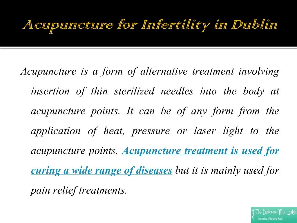 acupuncture for infertility in dublin