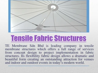 Fabric Structures - slide 1