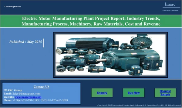 Electric Motor Market | Prices, Manufacturing Plant Report