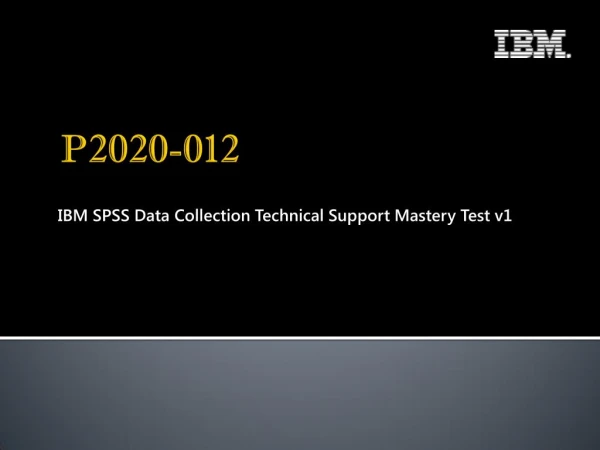 IBM P2020-012 Braindumps