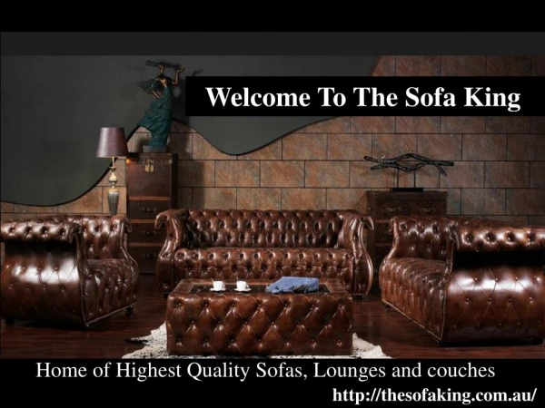 The Sofa King - Sofa Range