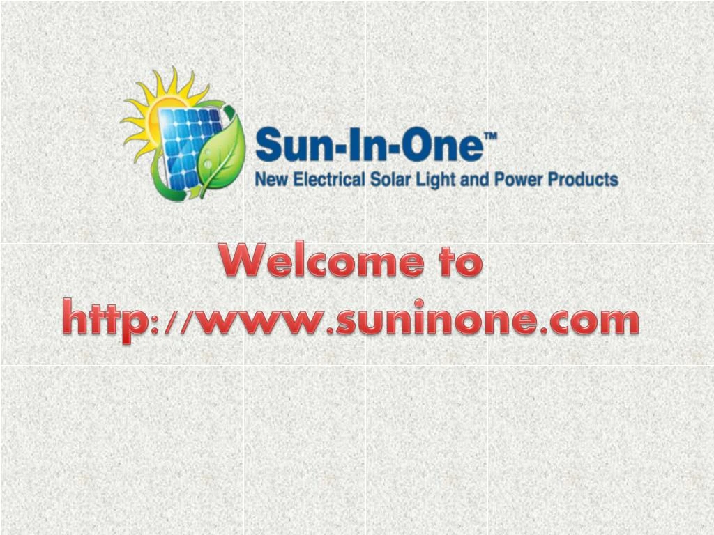 welcome to http www suninone com