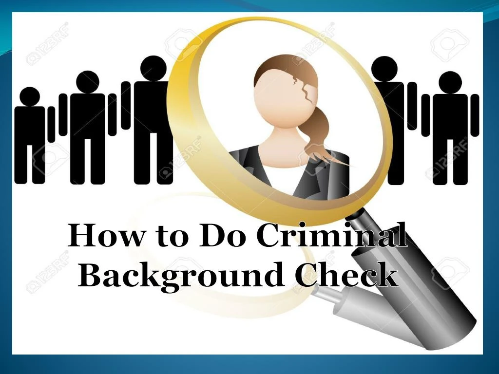 how to do criminal background check