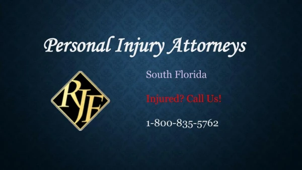 Personal Injury Attorney South Florida
