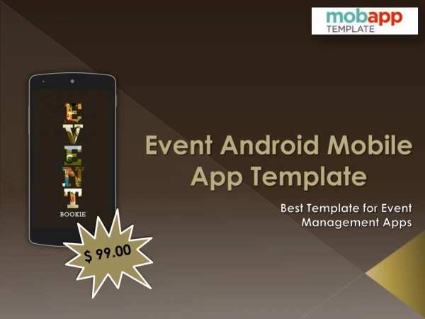 The Most Attractive Event Android Mobile Apps Template - only at $99
