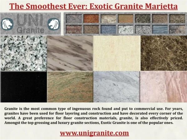 The Smoothest Ever Exotic Granite Mariettar