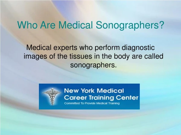 What Are The Duties of Medical Sonographer? Are You Aware of It?