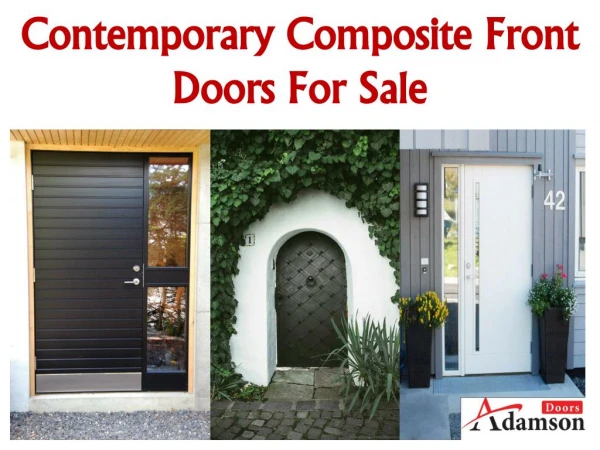 Contemporary Composite Front Doors For Sale
