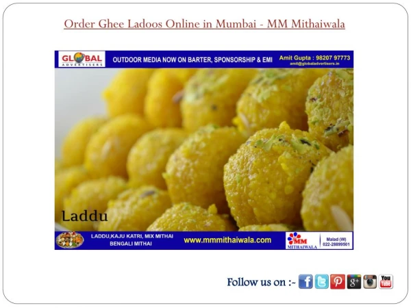 Order Ghee Ladoos Online in Mumbai - MM Mithaiwala