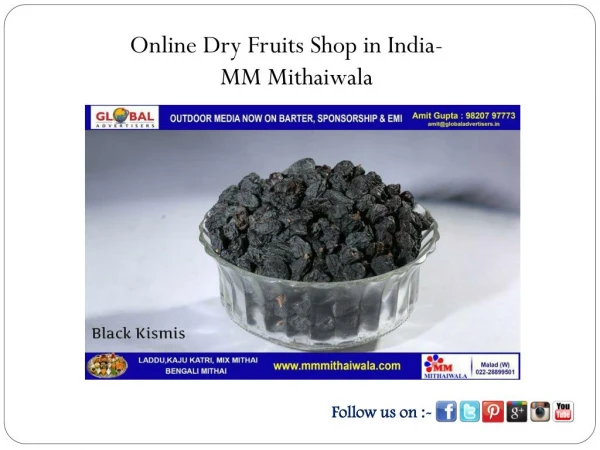 Online Dry Fruits Shop in India - MM Mithaiwala