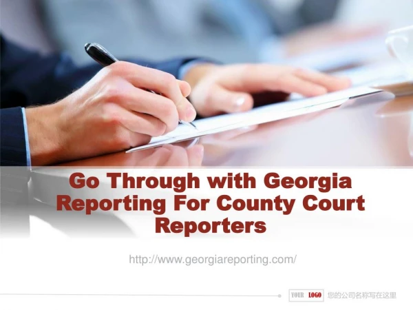 Go Through with Georgia Reporting For County Court Reporters