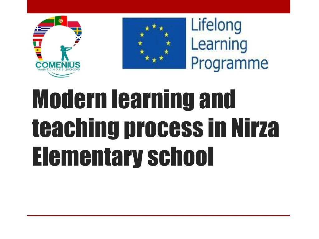 modern learning and teaching process in nirza elementary school
