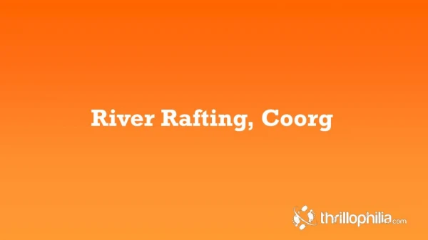 River rafting in Coorg