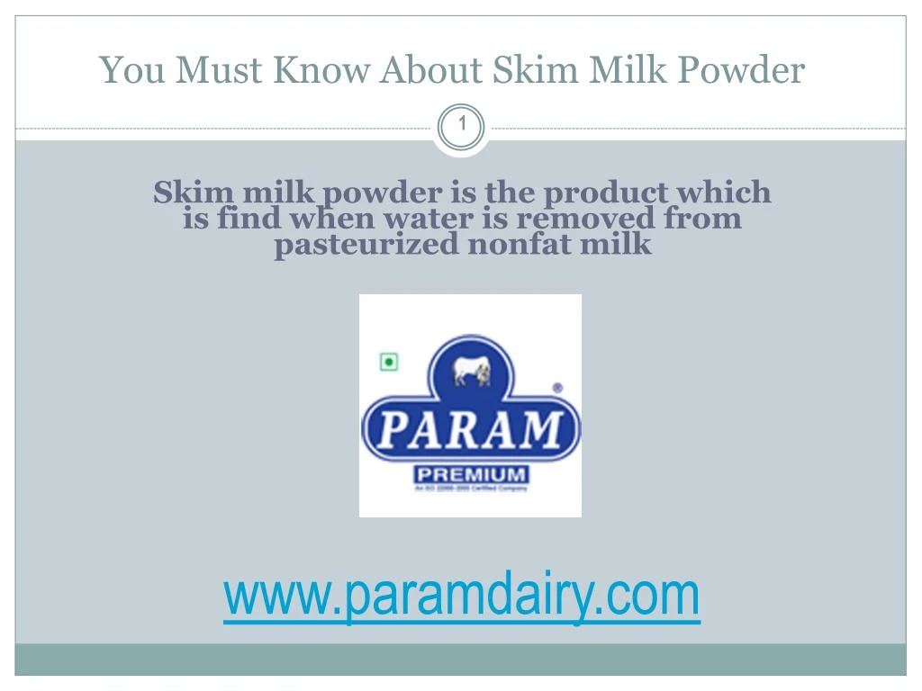 you must know about skim milk powder