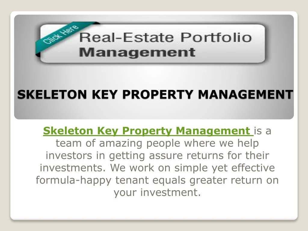 skeleton key property management