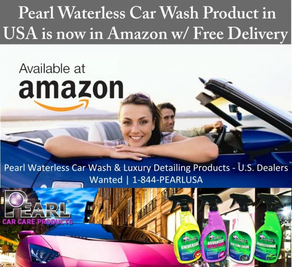 Pearl Waterless Car Wash Product in USA is Now in Amazon W_ Free Delivery