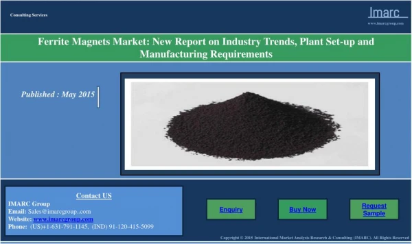 Ferrite Magnet Powder Manufacturing Plant Report
