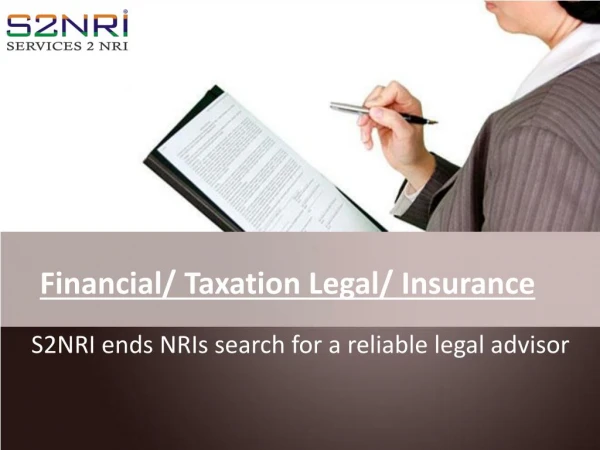 NRIs Best Financial Advisor-S2NRI