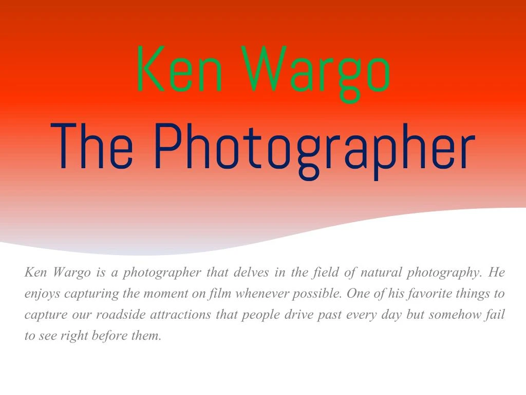 ken wargo the photographer