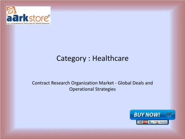 Contract Research Organization Market - Global Deals and Operational Strategies