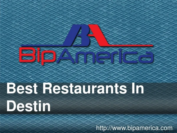 Best Restaurants In Destin