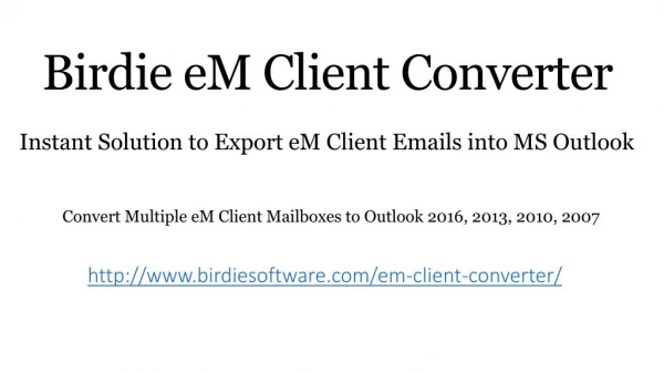 eM Client Converter