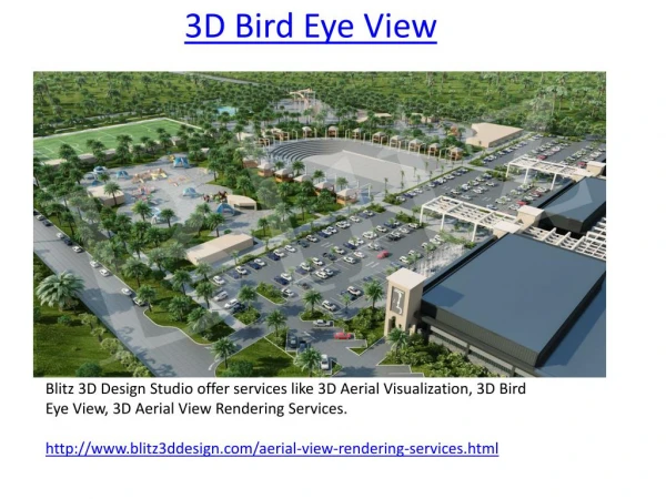 3D Aerial Visualization | Aerial View | Bird Eye | Rendering