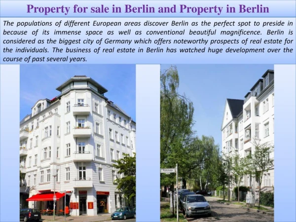 Property for sale in Berlin and Property in Berlin
