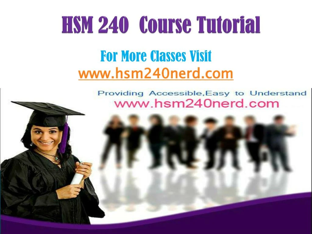hsm 240 course tutorial