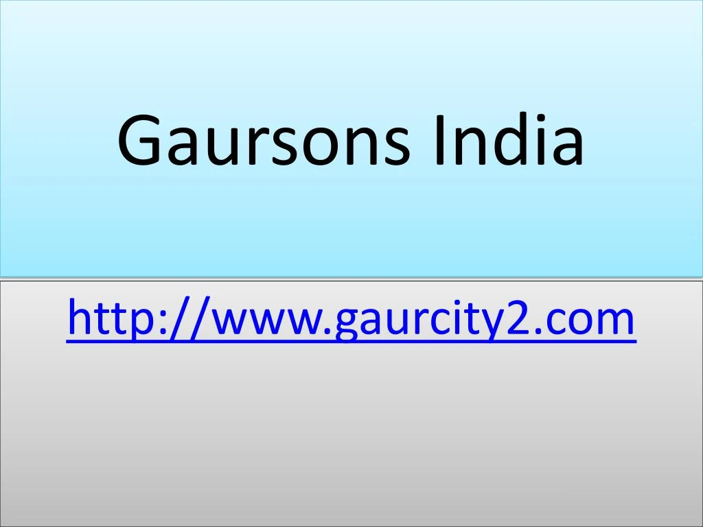 gaursons india