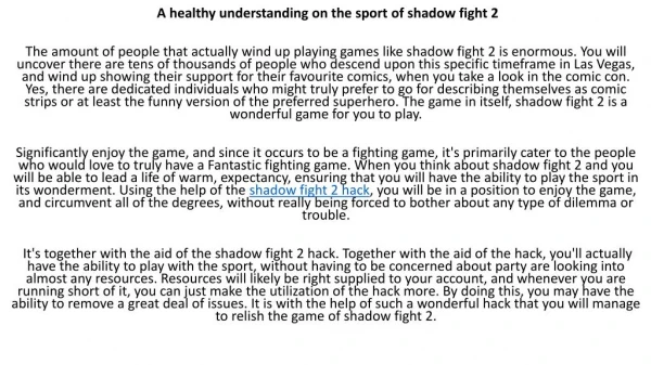 Shadow Fight 2 hack