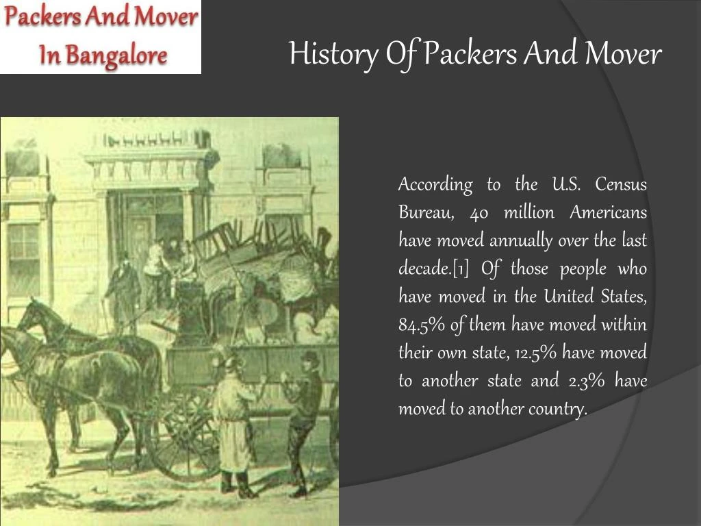 history of packers and mover