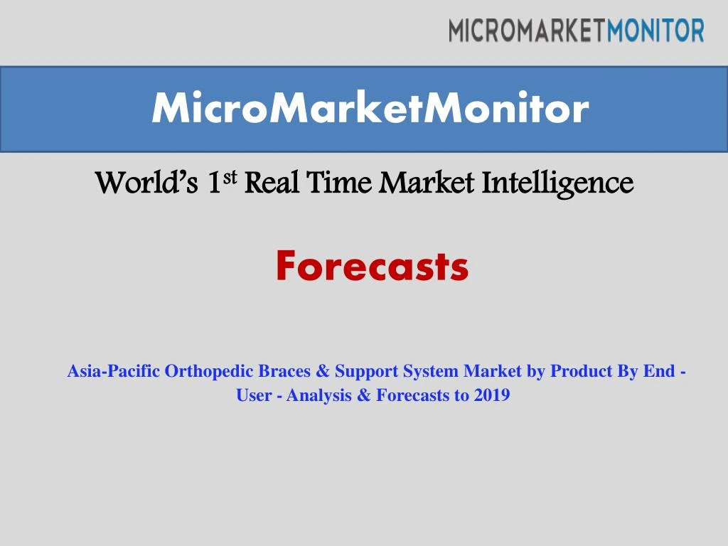 world s 1 st real time market intelligence