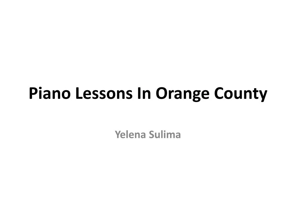 piano lessons in orange county