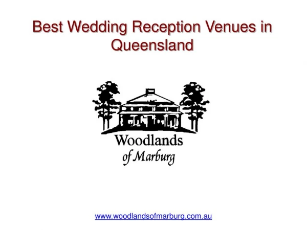 Best Wedding Reception Venues in Queensland