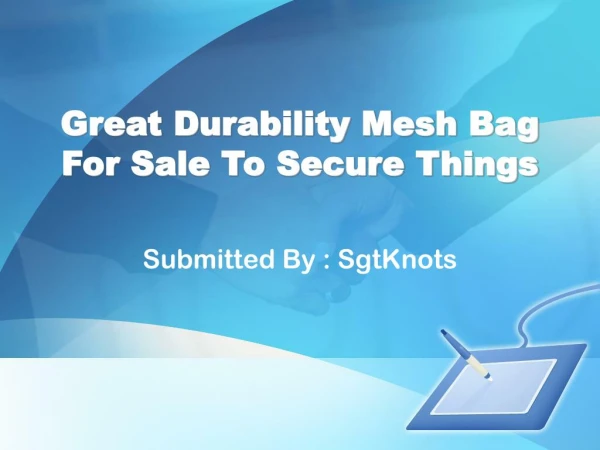 Great Durability Mesh Bag For Sale To Secure Things