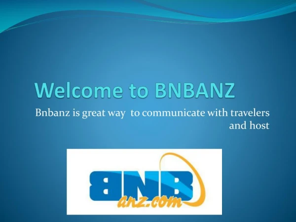 Welcome to bnbanz