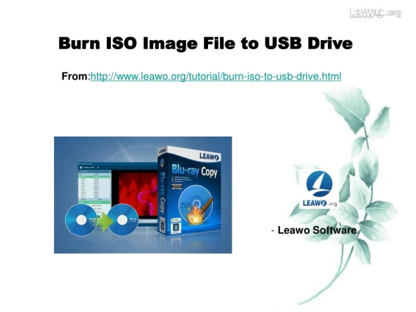 Burn ISO Image File to USB Drive