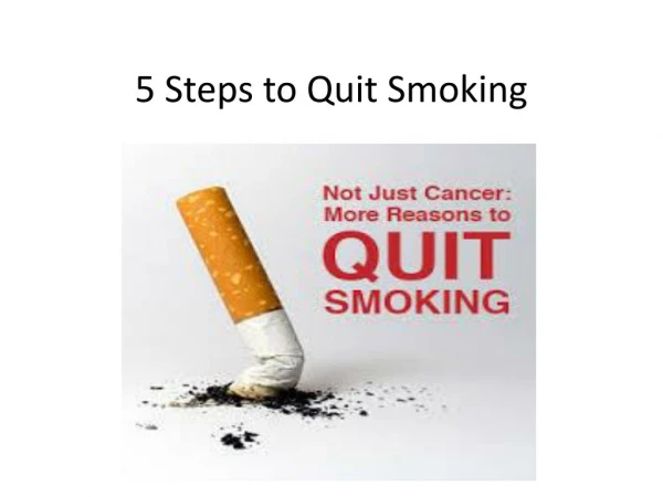 5 easy steps to quit smoking