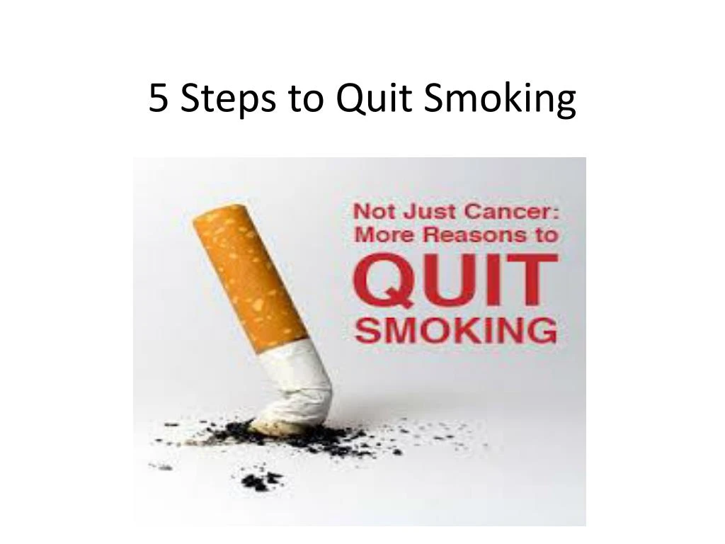 5 steps to quit smoking
